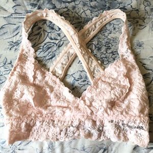 pink bralette